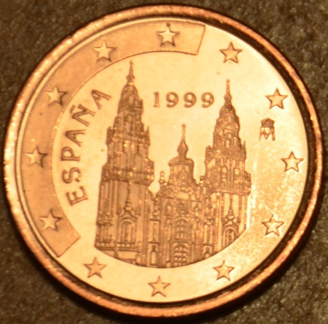 1 cent Španielsko 1999 (UNC)