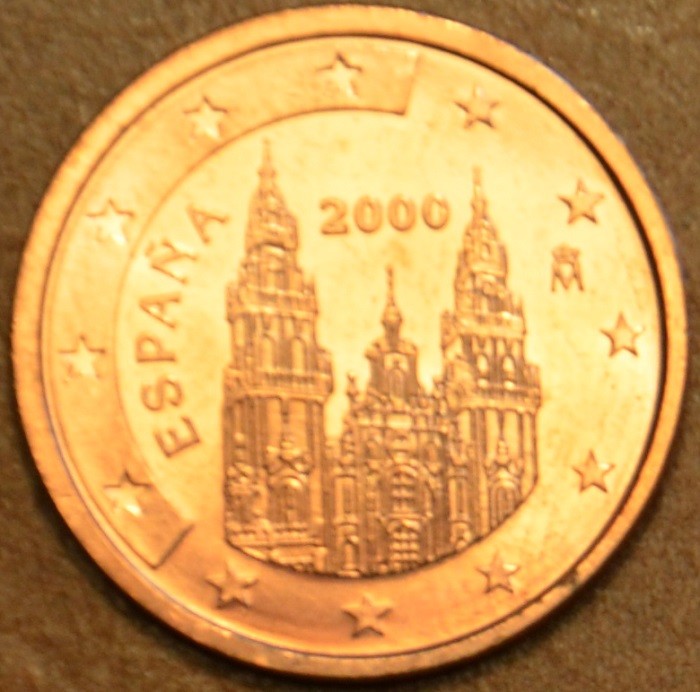 1 cent Španielsko 2000 (UNC)