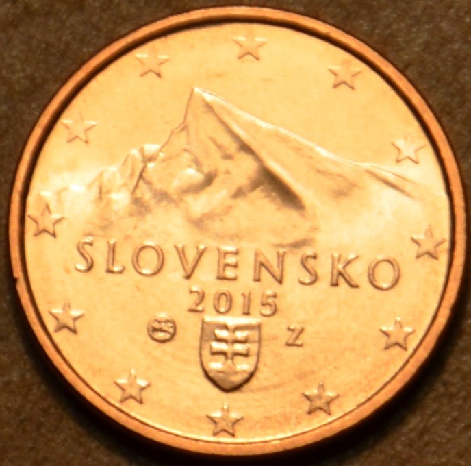 2 cent Slovensko 2015 (UNC)