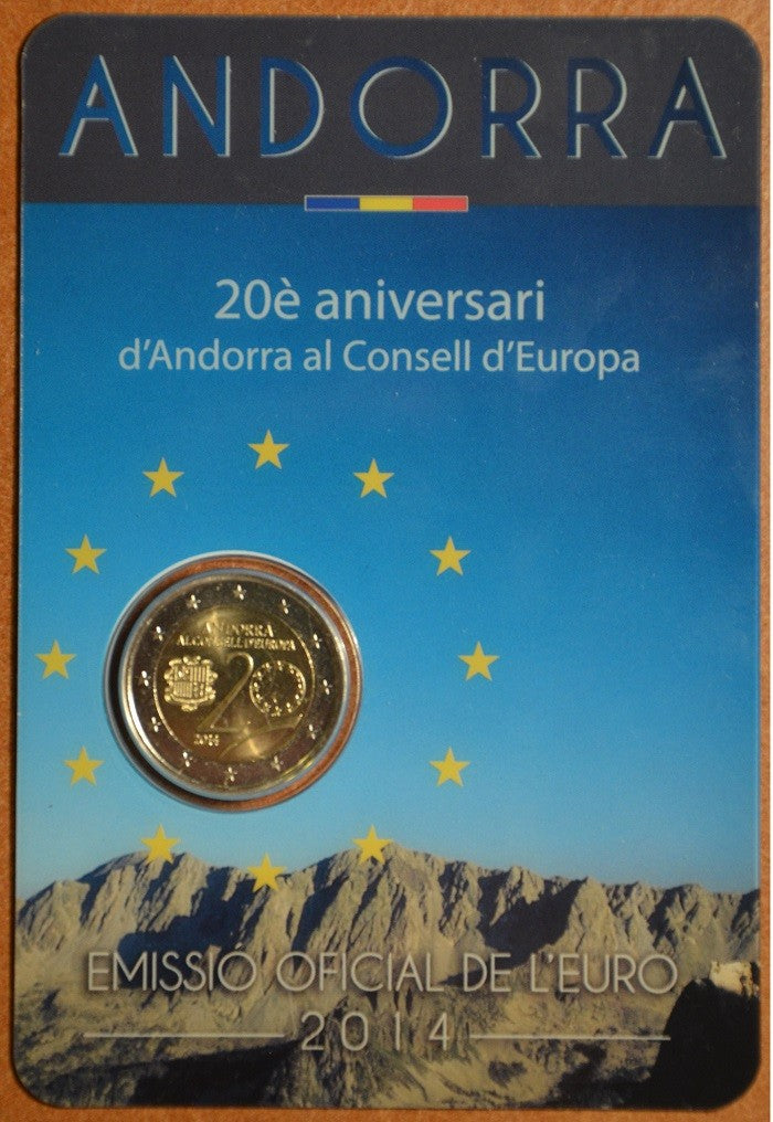2 Euro Andorra 2014 - Európska rada (BU karta)