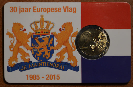 2 Euro Holandsko 2015 - 30 rokov Europskej vlajky (UNC)
