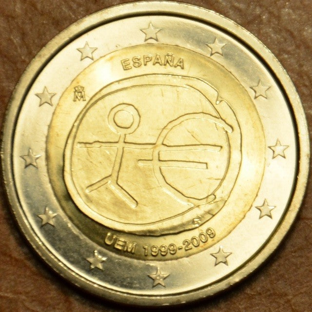 2 Euro Španielsko 2009 - 10. výročie hospodárskej a menovej únie (UNC)
