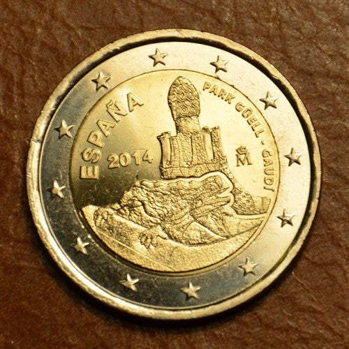 2 Euro Španielsko 2014 - Park Güell a diela Antonia Gaudiho (UNC)
