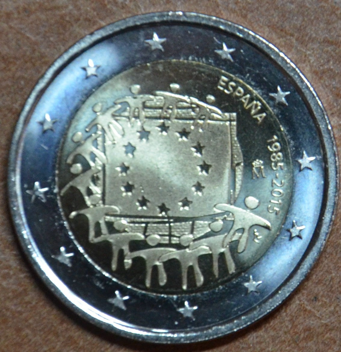 2 Euro Španielsko 2015 - 30 rokov Europskej vlajky (UNC)