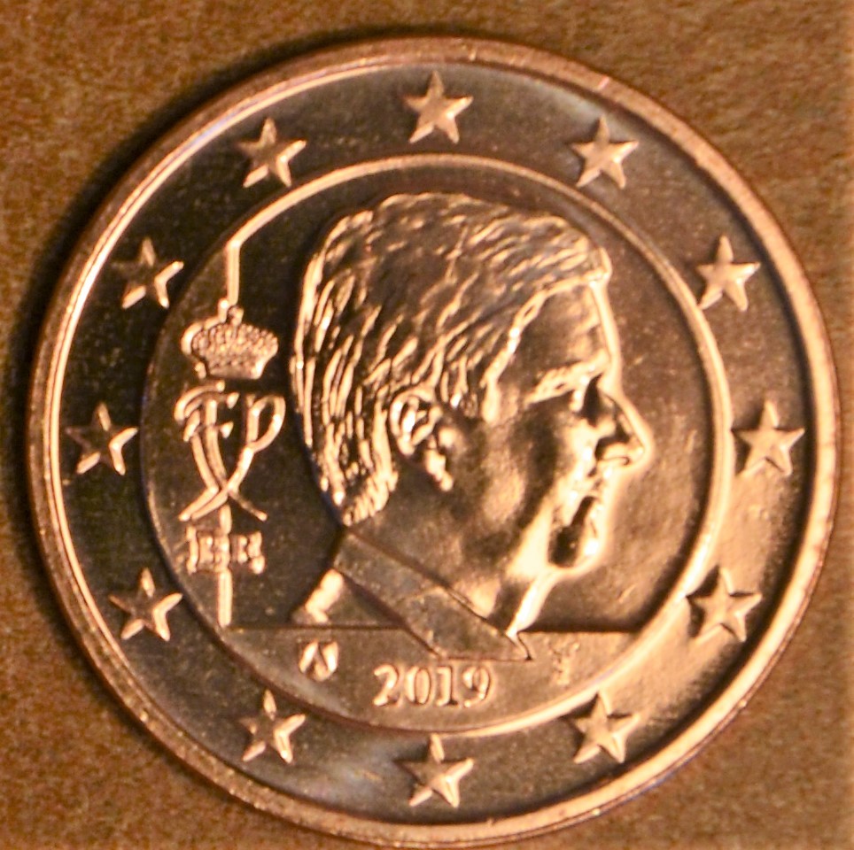 5 cent Belgicko 2019 - Kráľ Filip (UNC)