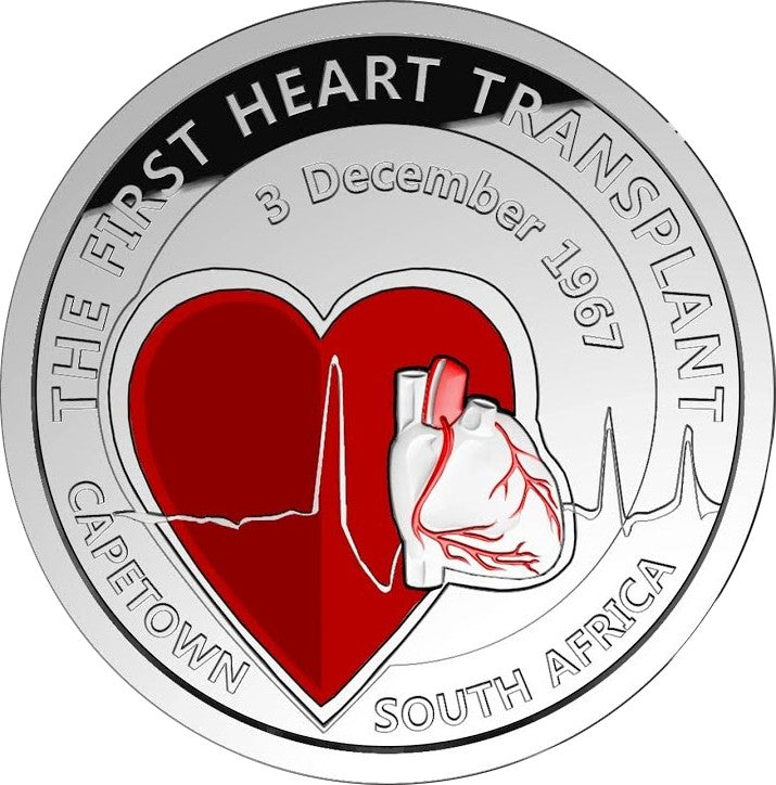 5 Euro Belgicko 2017 Transplantácia srdca (Proof)