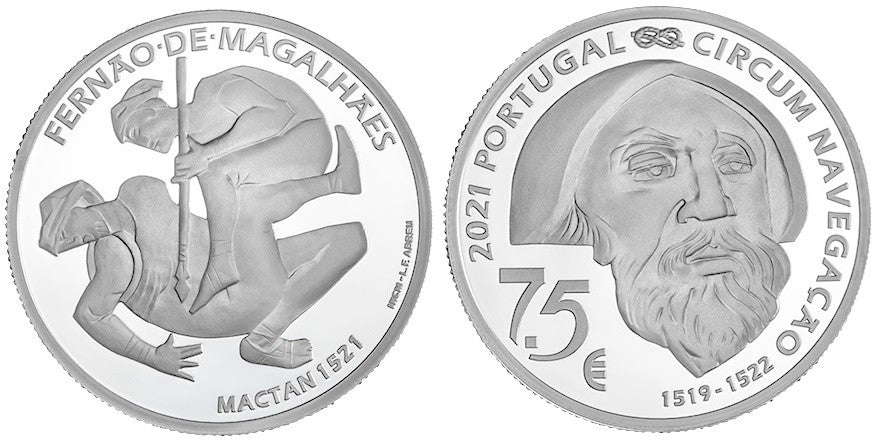 7,5 Euro Portugalsko 2021 - Mactan 1521 (UNC)