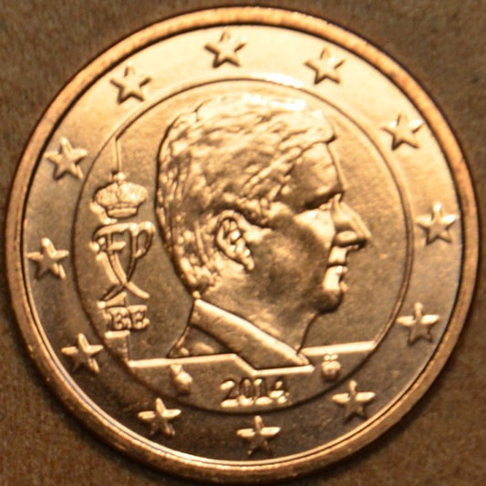 1 cent Belgicko 2014 - Kráľ Filip (UNC)