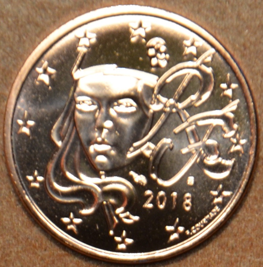 1 cent Francúzsko 2018 (UNC)