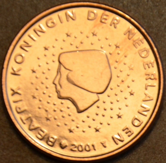 1 cent Holandsko 2001 (UNC)