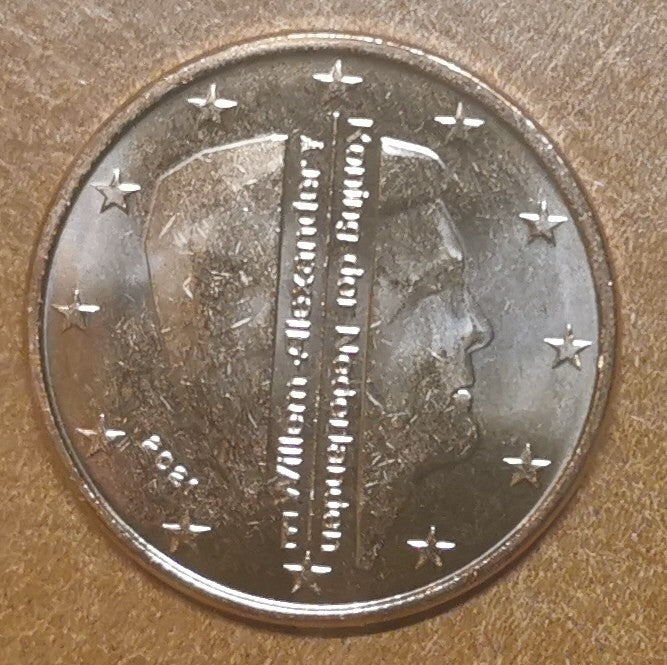 1 cent Holandsko 2021 - Kráľ Willem Alexander (UNC)