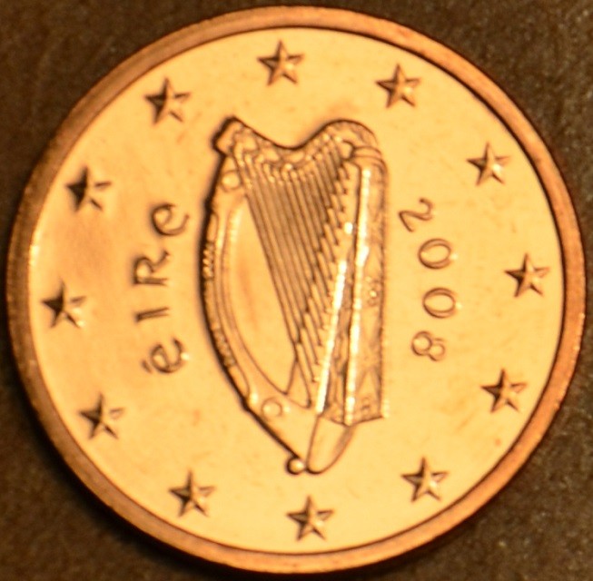 1 cent Írsko 2008 (UNC)