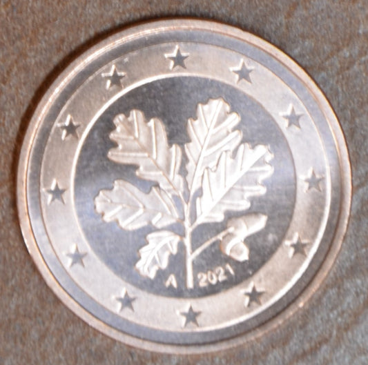 1 cent Nemecko 2021 "A" (UNC)