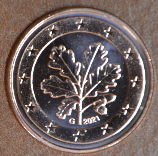 1 cent Nemecko 2021 "G" (UNC)