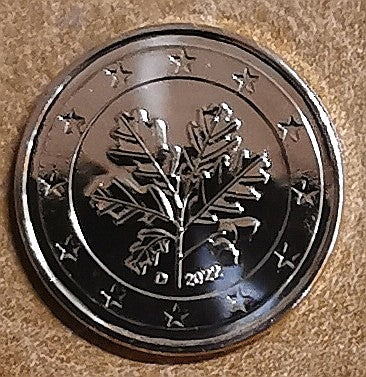 1 cent Nemecko 2022 "D" (UNC)