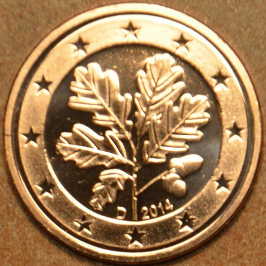 1 cent Nemecko 2014 "D" (UNC)