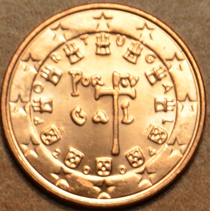 1 cent Portugalsko 2004 (UNC)