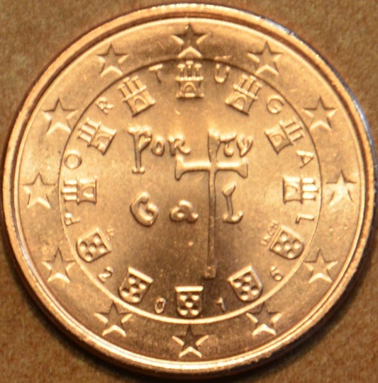 1 cent Portugalsko 2016 (UNC)