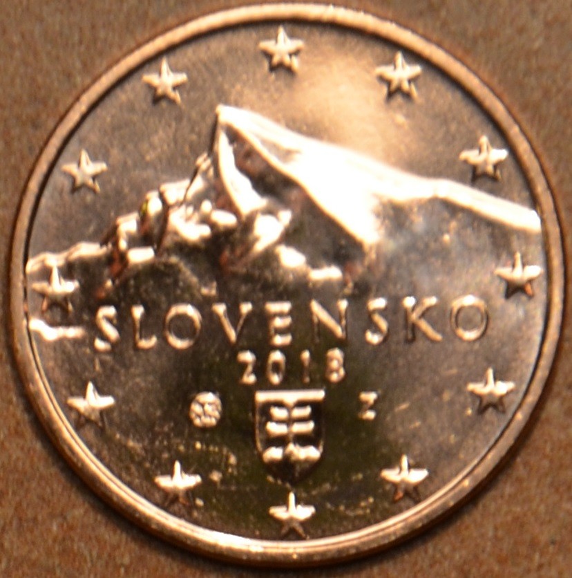 1 cent Slovensko 2018 (UNC)