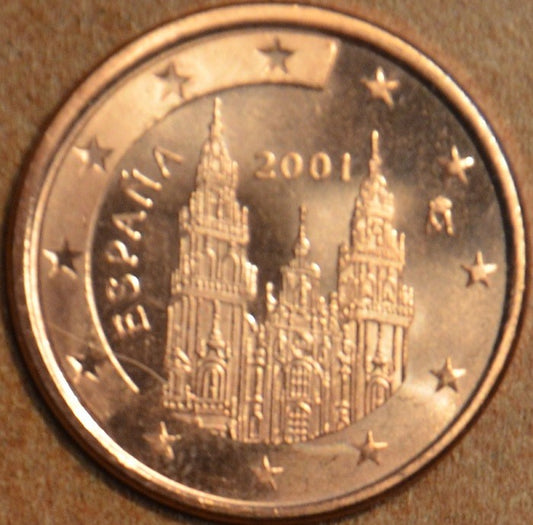 1 cent Španielsko 2001 (UNC)