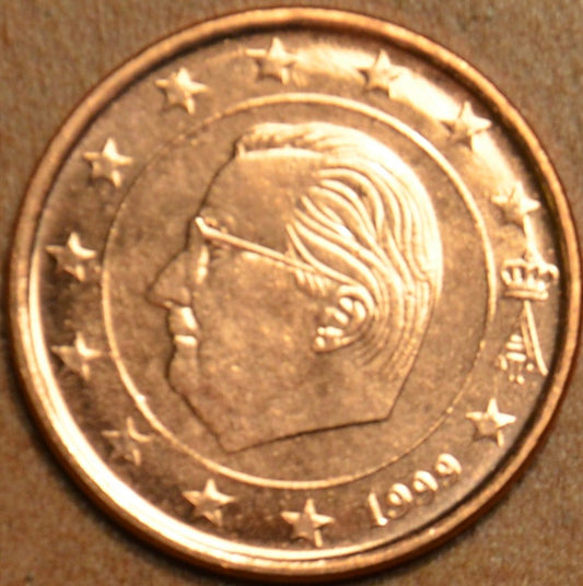 2 cent Belgicko 1999 (UNC)