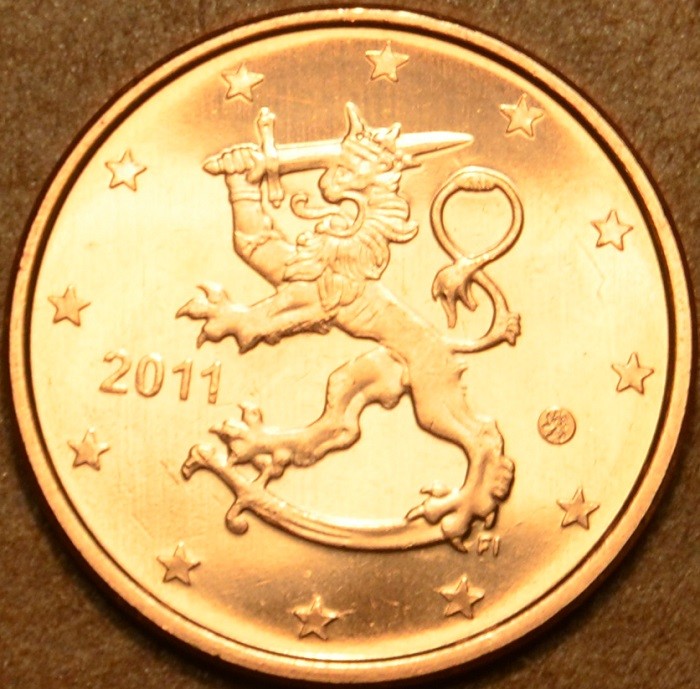 2 cent Fínsko 2011 (UNC)