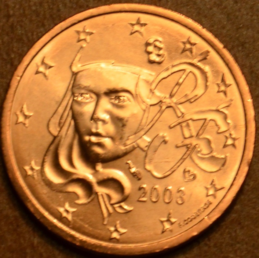 2 cent Francúzsko 2003 (UNC)