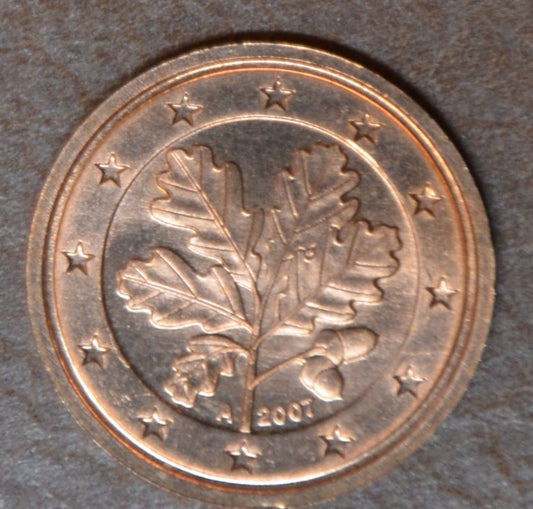 2 cent Nemecko 2007 "A" (UNC)