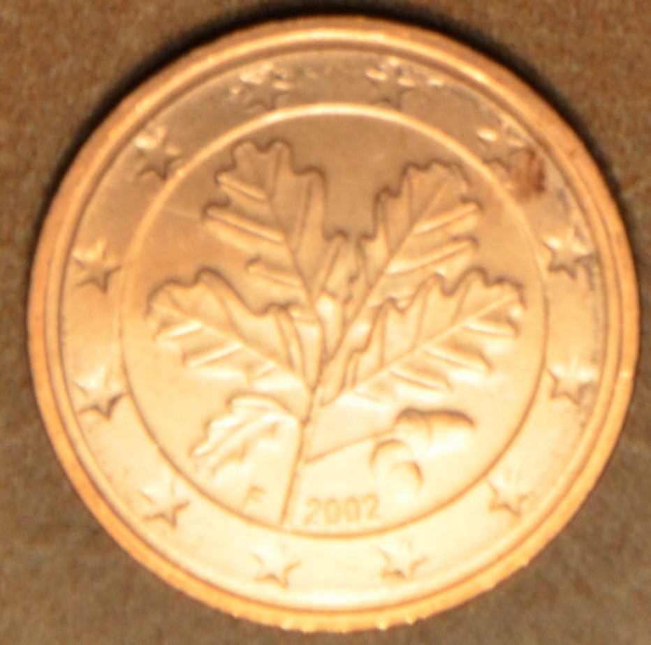2 cent Nemecko "F" 2002 (UNC)