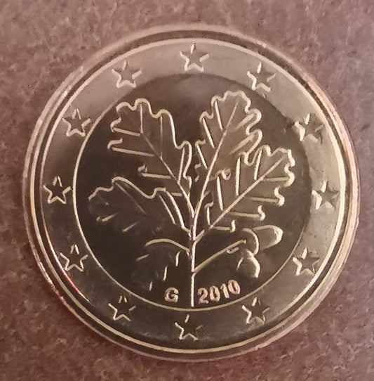 2 cent Nemecko "G" 2010 (UNC)