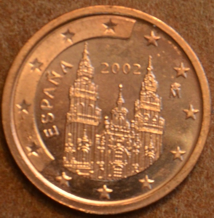 2 cent Španielsko 2002 (UNC)