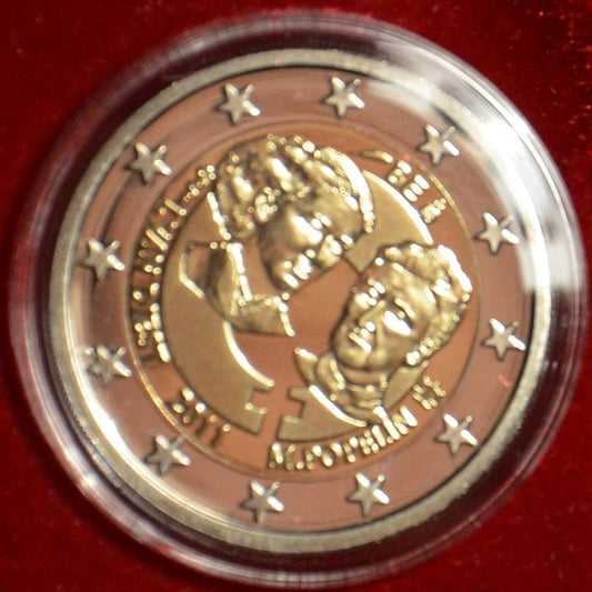 2 Euro Belgicko 2011 - 100. výročie MDŽ  (Proof)