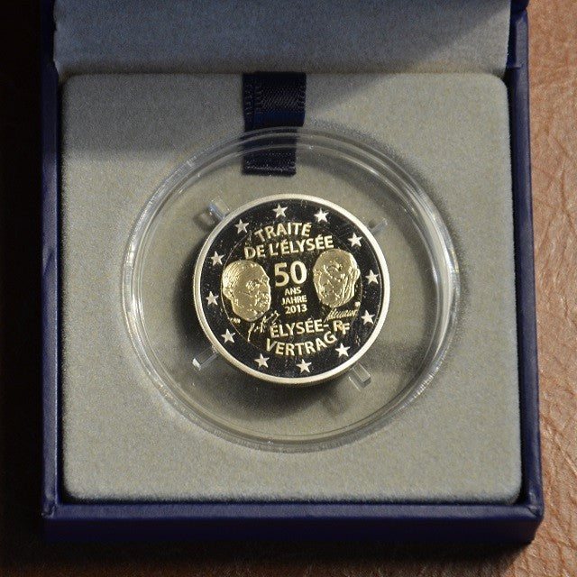 2 Euro Francúzsko 2013 - 50 rokov Elizejskej zmluvy  (Proof)