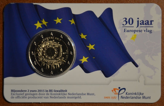 2 Euro Holandsko 2015 - 30 rokov Europskej vlajky  (BU)