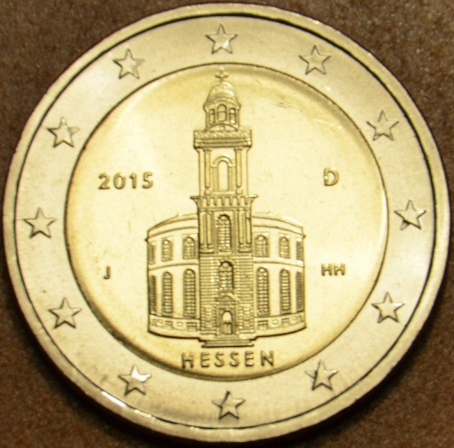 2 Euro Nemecko 2015   "F" Hessen: kostoľ sv. Pavla (UNC)