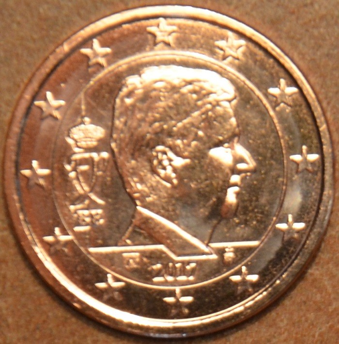 5 cent Belgicko 2017 - Kráľ Filip (UNC)
