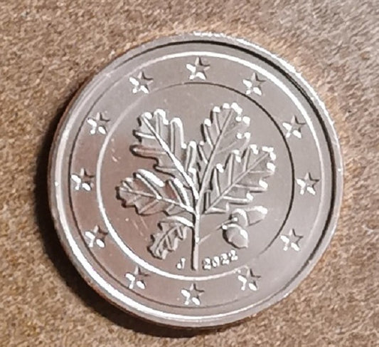 5 cent Nemecko 2022 "J" (UNC)