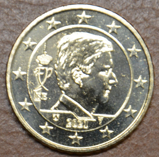 50 cent Belgicko 2021 - Kráľ Filip (UNC)