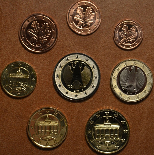 Nemecko 2014 "J" sada 8 euromincí (UNC)