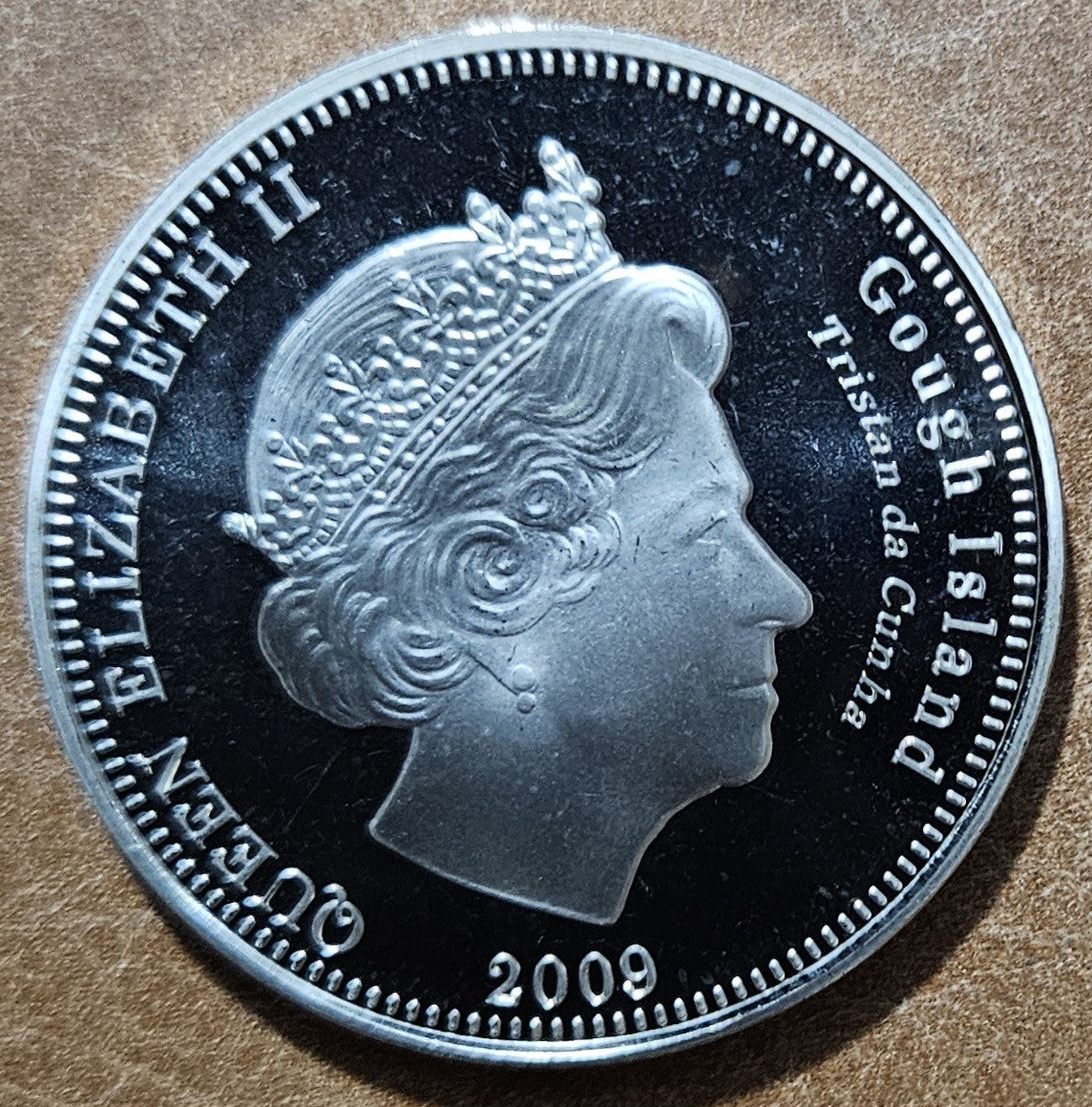 Tristan da Cunha 1 Crown Gough island 2009 (UNC)